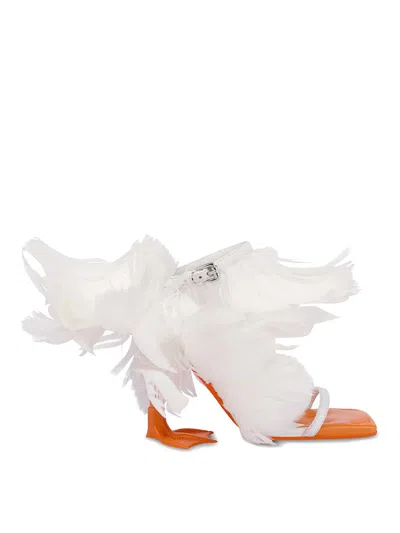 Moschino Oca Luisa Piume Sandal In Multi