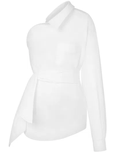 MOSCHINO OFF-SHOULDER SHIRT