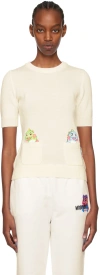 Moschino Off-white Puzzle Bobble Sweater In A0001 White