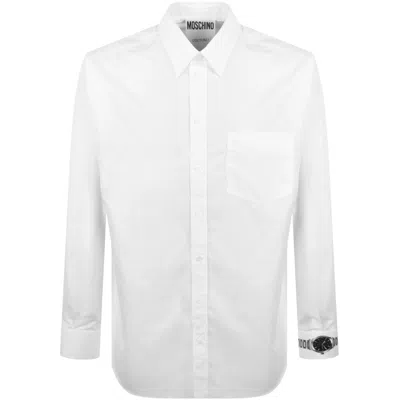 Moschino Office Inspiration Watch Shirt In White
