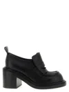 Moschino 90mm Olivia Leather Loafers In Black