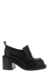 Moschino 90mm Olivia Leather Loafers In Black