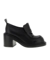 Moschino 90mm Olivia Leather Loafers In Black