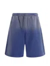 Moschino Ombre Initial Shorts In Blue
