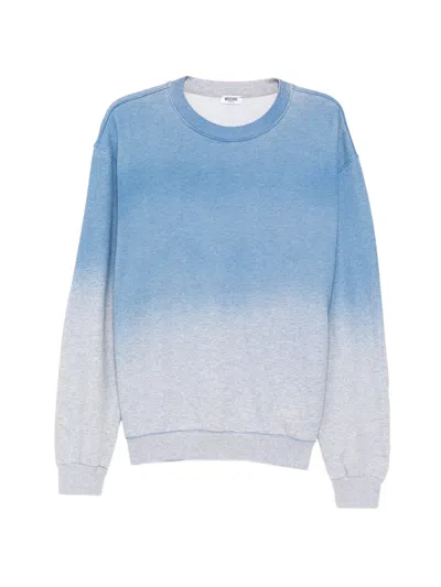Moschino Ombre-effect Sweatshirt In Blue