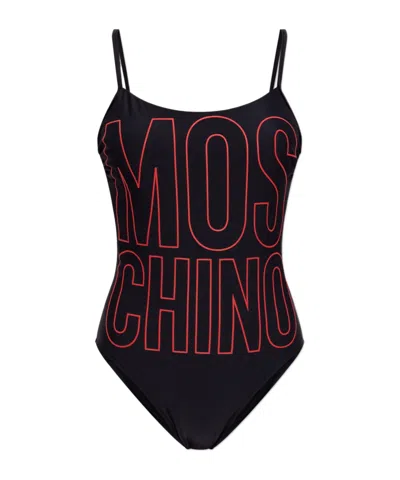 MOSCHINO MOSCHINO LOGO PRINTED ONE-PIECE SWIMSUIT