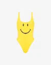 Moschino Smiley Swimsuit In Yellow