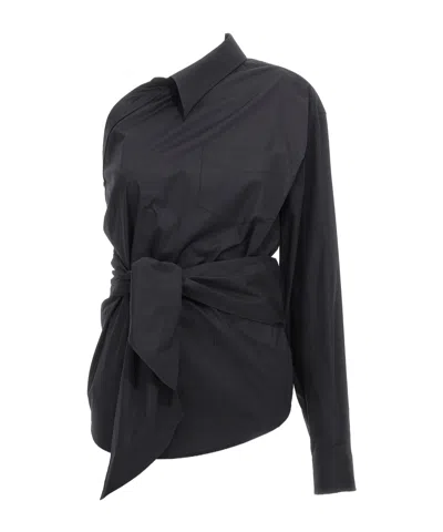MOSCHINO MOSCHINO ASYMMETRIC ONE-SHOULDER SHIRT