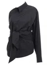 Moschino One-shoulder Shirt In Black