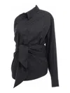 Moschino One-shoulder Shirt In Black