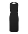 Moschino Open-back Midi Dress In Black