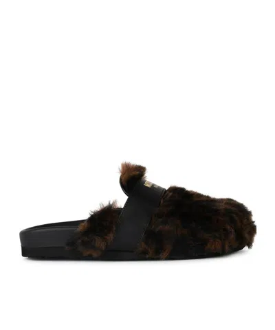 MOSCHINO MOSCHINO ANIMAL PRINTED SLIPPERS