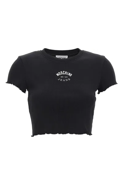 Moschino Open-necked Black Shirt