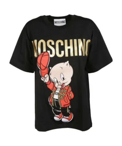 Moschino Open-necked Black Shirt