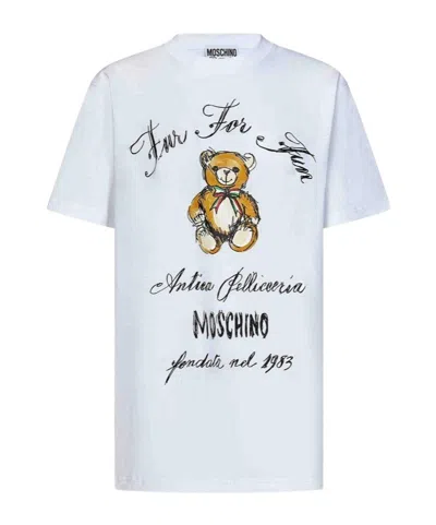 Moschino White Antica Pellicceria T-shirt