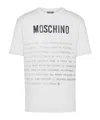 Moschino T-shirt With Lettering Print In White