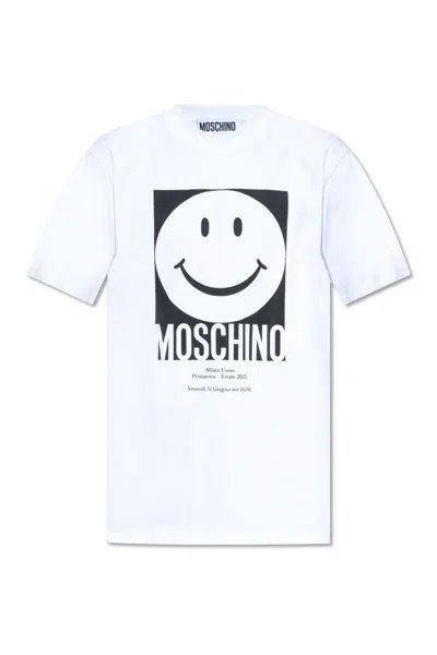 MOSCHINO MOSCHINO X SMILEY CREWNECK T-SHIRT