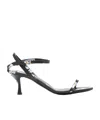 Moschino Open-toed High-heeled Sandals In Black