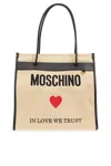 MOSCHINO OPEN-TOP SHOPPER BAG