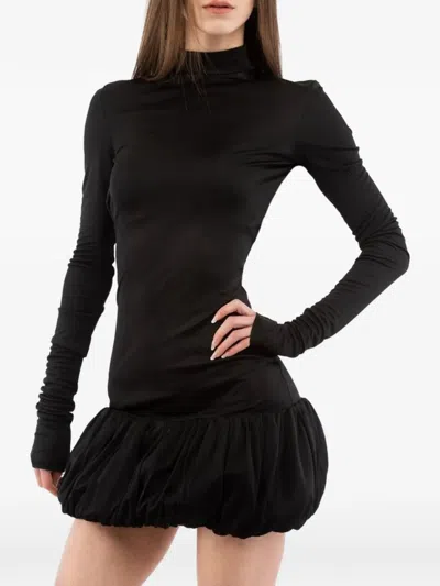 Moschino Open-back Mini Dress In Black