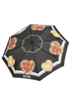 MOSCHINO OPENCLOSE BAGS WITH HEARTS UMBRELLA