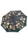 Moschino Openclose Charms And Cherries Umbrella In Black