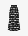 Moschino Geometric-print Cropped Trousers In Black