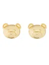 Moschino Orecchini A Clip Teddy Bear In Gold