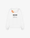 Moschino Couture Printed Cotton Sweatshirt In White