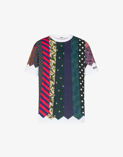 Moschino T-shirt In Jersey Di Cotone Organico Archive In Multi
