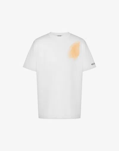 Moschino Organic Cotton Jersey T-shirt Archive In White