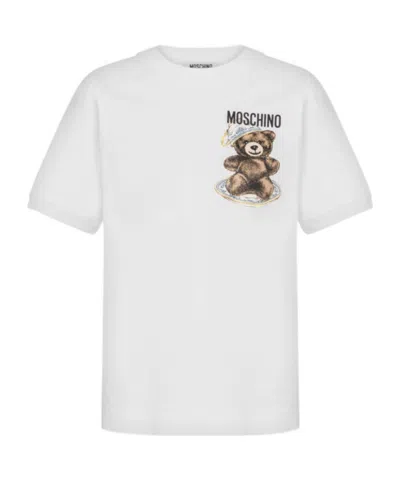 MOSCHINO MOSCHINO LOGO PRINTED CREWNECK T-SHIRT