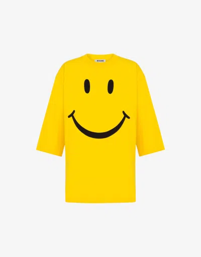 MOSCHINO ORGANIC COTTON JERSEY T-SHIRT SMILEY®