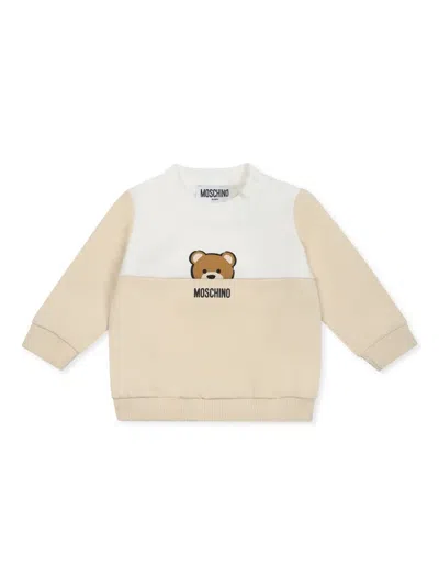Moschino Babies' Organic-cotton Sweatshirt In Brown