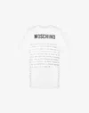Moschino Crew Neck Graphic Print Short Sleeves In White