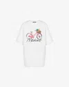Moschino Organic Jersey T-shirt With Print In White