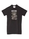 Moschino Orsetto Adrian Shirt Dress In Black