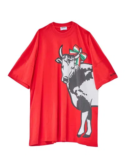 Moschino Over Size Dress In Red