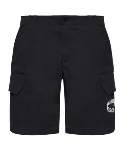 Moschino Overalls Shorts In Black