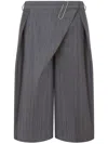 Moschino Overlapping-panel Shorts In Grey