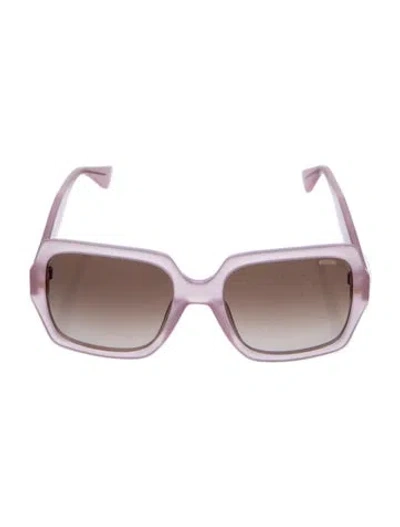 Pre-owned Moschino Oversize Gradient Sunglasses In Pink