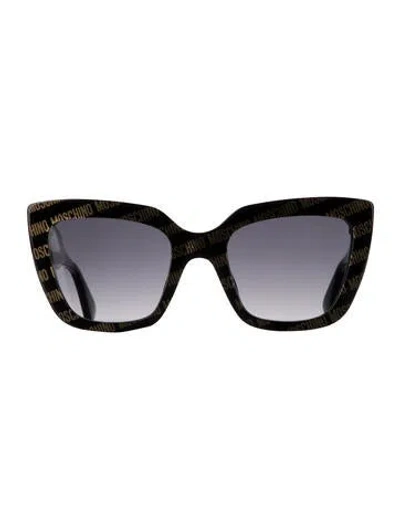 Pre-owned Moschino Oversize Gradient Sunglasses W/ Tags In Multi