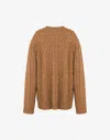 Moschino Wool Pullover In Caramel
