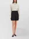 Moschino Oversize Wool Shorts With Asymmetrical Design