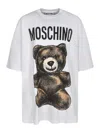Moschino Oversized T-shirt Maxi Teddy Bear In White