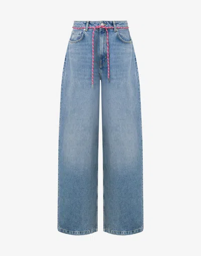 MOSCHINO OVERSIZED DENIM TROUSERS