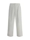 Moschino Men Oversized Jeans In Bianco