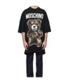 Moschino Graphic Print Teddy Bear T-shirt In Black