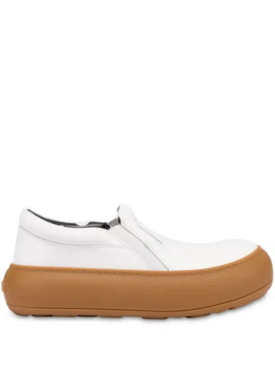 Moschino Oversized-sole Trainers In Weiss