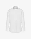 Moschino Logo-print Poplin Shirt In White
